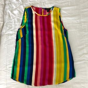 ANY OFFER Cynthia Rowley Rainbow Sleeveless Top S